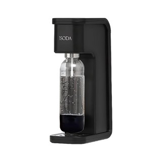 iSODA 愛蘇打 全自動氣泡水機，霧面黑色質感，含60L氣瓶，1L+0.5L專用水瓶, IS-909