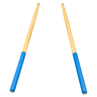 鼓棒 電子鼓 防滑鼓棒 藍色 手感與聲音 楓木材質 堅硬輕盈 防滑設計 吸收震動, 40.3 x 1.5cm, 1組
