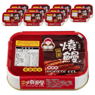 東和食品 HowMaMa 無添加燒鰻罐頭, 90g, 12罐