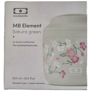 monbento 不銹鋼燜燒罐 大, 青櫻盛放, 550ml, 1個