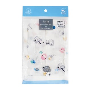 KU.KU Duckbill 酷咕鴨 小繽紛紗布澡巾 100%純棉 30 x 48cm, 粉色, 2條