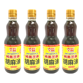 譽方媽媽 純黑芝麻胡麻油 370ml, 4瓶