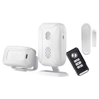 e-kit 逸奇 多功能紅外線分離式迎賓門鈴警報器4件組，ES-50B，LED燈，100米感應距離, 1組