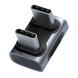 HAGiBiS 海備思 USB4 40Gbps Type-C 公對公 鋁合金轉接頭 U形彎, 240W快充, 8K 60Hz影像輸出, 1個, 單一商品