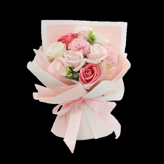 Yamiley 玫瑰香皂花束 櫻花粉 浪漫禮物 居家裝飾, 1把