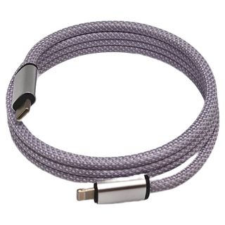 HONG JIN 宏晉 Type-C-Lightning 多彩磁吸充電線 30W, 1m, 淡紫色, 1條