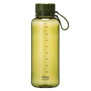 Rivers Stout Air 大容量水瓶 超輕量 BPA FREE, Olive 綠色, 1L, 1個