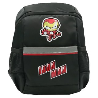 IRON MAN 鋼鐵人 休閒書包 尼龍材質, 24.5 x 32 x 14.5cm, 黑色