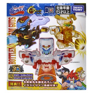 Takara Tomy 戰鬥瓶蓋人 膽氣戰隊 BOT-62 瓶蓋人系列玩具, 多色, 1組