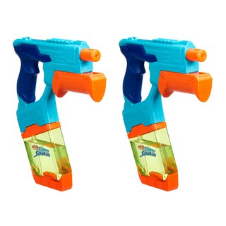 Hasbro 孩之寶 NERF Super Soaker 超威水槍 秒速充水 2個, 淺藍色 + 深藍色 + 橘色, 1組