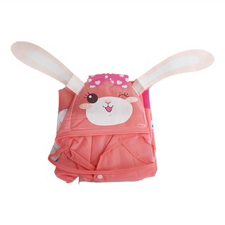 立體可愛卡通兒童雨衣, 粉色魔法兔, L, EVA材質, IV級防水