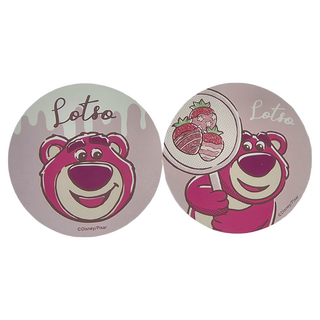 收納王妃 軟式珪藻土圓形杯墊 2件組, 熊抱哥舉牌, 1組
