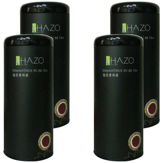 HAZO 桂花普洱茶 100g, 1罐, 4罐