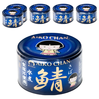 AIKO CHAN 伊藤食品 水煮鯖魚罐 日本青森縣產 食鹽不使用, 150g, 6罐