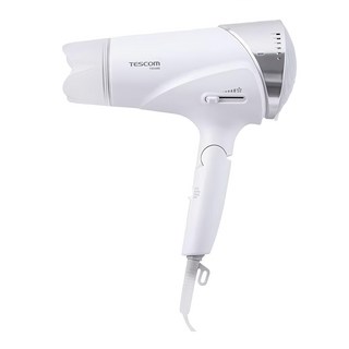 TESCOM 速乾修護離子吹風機 TID3500TW, 1500W大功率, 修護離子, 冷熱風自動切換, 無段式風量調節, 雪花白