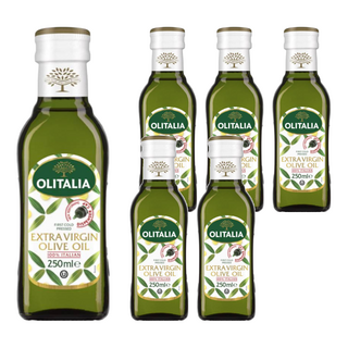 OLITALIA 奧利塔特級初榨橄欖油 100%義大利橄欖 適合中低溫料理, 250ml, 6瓶