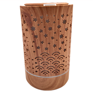 夜空超聲波擴香水氧機 200mL水箱容量 USB供電, HY-H3, 淺色木紋