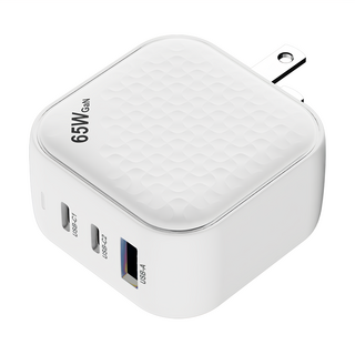 INTOPIC 廣鼎 PD65W電源供應器 CU-P065 GaN氮化鎵元件 迷你小巧設計 USB-C x2 + USBx1, 1個