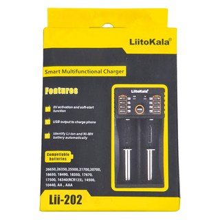 LiitoKala 雙槽鋰電池充電器 Lii-202, 1個