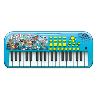 HUNDRED PICTURES 百耘圖 Mickey Mouse & Friends 米奇與好朋友 37鍵電子琴 8首示範曲 7種音樂節奏 可錄30音, 藍色電子琴, 1盒