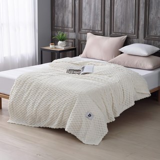 Ishur 伊舒爾 金龜絨暖暖被毯 柔軟細膩 舒適保暖, 北歐白, 1條