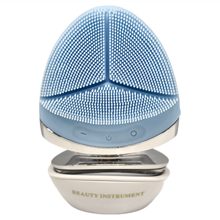 Panatec 沛莉緹 溫熱雙效淨白洗臉機, 卸妝 洗臉 嫩膚 拉提, 5檔振動模式, 機身防水, K-293, 藍色