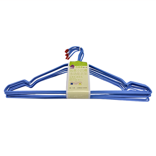 iBUY 百貨通 如意小凹槽多功能衣架 SW-135 40 x 20cm 藍色, 3組