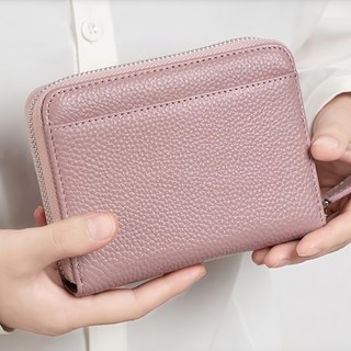 真皮頭層牛皮雙排風琴24卡位卡片包 零錢包