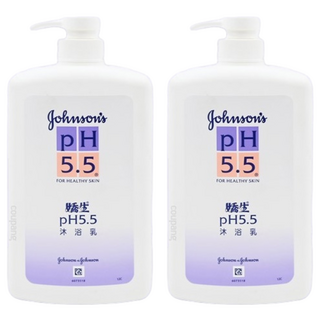 嬌生 PH5.5 沐浴乳 微酸平衡配方 專為寶寶肌膚打造 溫和潔淨 含有保濕成分, 1L, 2瓶