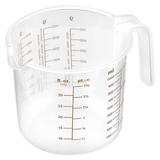 tescoma Delicia量杯(1L) PP塑料 可看5種測量單位, 透明色 + 黑色, 1個