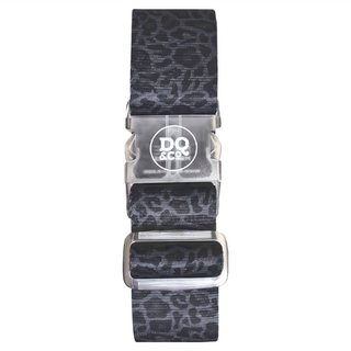 DQ &Co 行李綁帶 聚酯纖維材質, 96~180 x 5cm, 豹紋黑