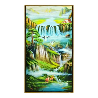 財神小舖 開運風水畫 山水聚氣 福祿圓滿 財源廣進 瑞氣盈門 文公吉數 進益財至