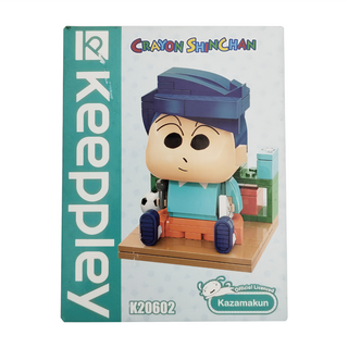 啟蒙積木 Qman 蠟筆小新公仔 積木玩具, 風間, 1個