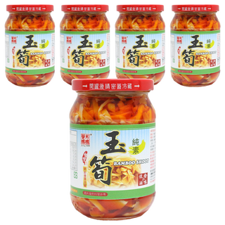 譽方媽媽 YuFang MOM 傳香之寶 玉蘭香筍 全素食品, 340g, 5罐