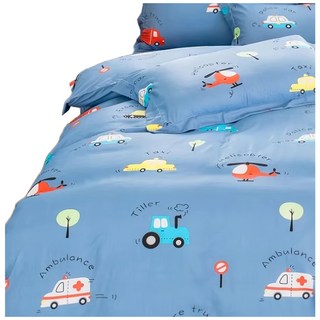 LoveCity 寢城之戀 吸濕排汗萊賽爾天絲 四季兒童小涼被, 汽車樂園