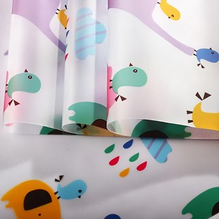 無膠靜電隔熱防窺玻璃貼窗貼 90x300CM 大象小鳥, 1件