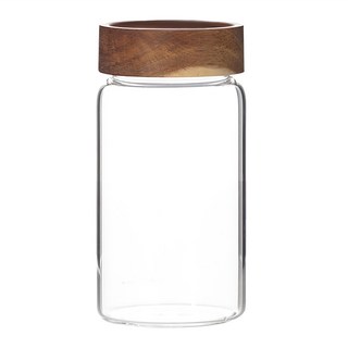 WORTH IT 渥思日式相思木密封玻璃罐580ml 密封罐 透明玻璃, 1個, 單件