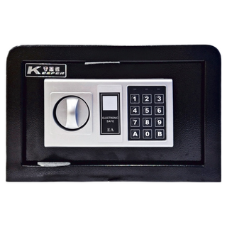KEEPER SAFE BOX 守護者保險箱 家用電子密碼防盜三門栓 - 全鋼打造, 黑色, 1個