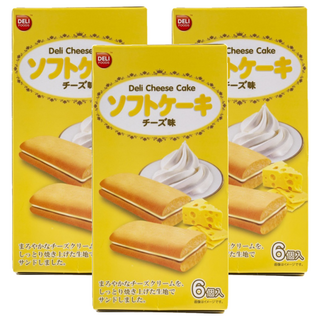 Deli 好食 起司風味蛋糕, 越南知名零食品牌, 香氣濃郁,甜而不膩, 108g, 3盒