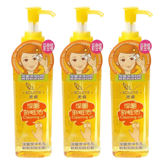 柔蝶 深層卸妝油, 清爽不油膩 洗淨更保濕 天然保濕植物油配方 200ml, 3瓶