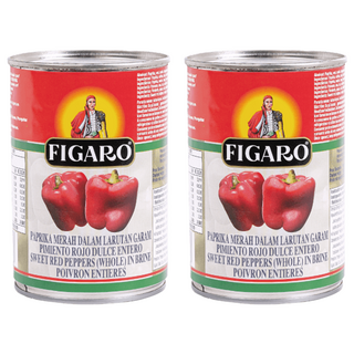 FIGARO 裴加羅 紅甜椒, 西班牙產, 全顆浸在鹽水中, 390g, 2罐
