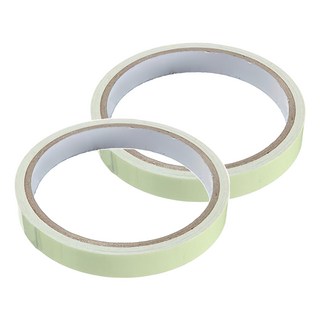 神崎家居 樓梯車身舞台警示夜光膠帶 白色 樓梯止滑/夜間安全/舞台標示, 2個