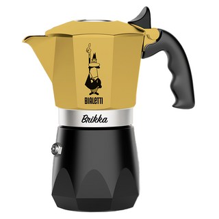 BIALeTTI 拜雷提 鑽石加壓摩卡壺 4杯份 170ml, 黃色, 1個