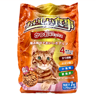 美味食堂 成貓綜合營養貓糧 鰹魚風味, 7kg, 1袋