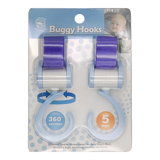 KU.KU Duckbill 酷咕鴨 多功能旋轉掛勾, 360度旋轉，最大承重5公斤, 藍色, 1組