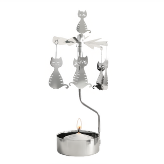 PlutoProdukter ÄNGLASPEL 旋轉燭台, 調皮貓