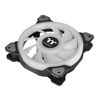 thermaltake 曜越 Riing Quad 12 RGB 無搭配控制盒, 白色, 1個