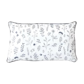 ahtty blanc 棉質防蟎兒童枕頭 白底植物款 可機洗, 30 x 50cm