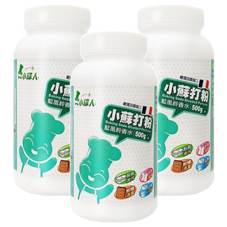 小綠人 小蘇打粉 藍風鈴香氛, 500g, 3罐
