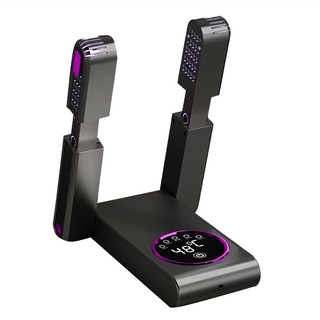 可折疊伸縮智能定時速熱烘鞋器 家用紫光除臭殺菌鞋子 乾鞋神器 110V, 1個, 灰色